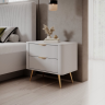 Тумба прикроватная Perfect Home Ланте/Lante с 2 ящиками 2S Белый
