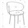 Стул обеденный HALMAR K-587 (бежевый/черный)
