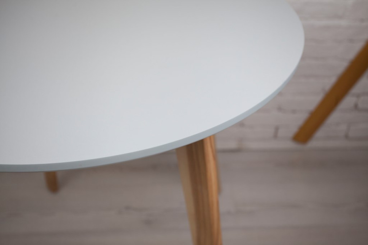 Комплект кухонной мебели Ont- Густаво 75 круглый стол + 2 стула серые