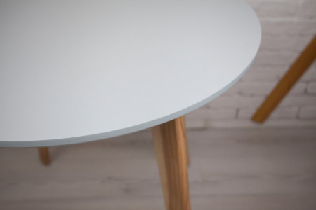 Комплект кухонной мебели Ont- Густаво 75 круглый стол + 2 стула серые