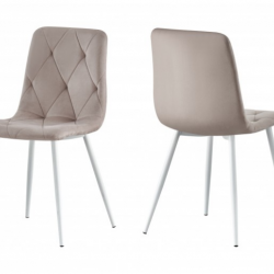 Стул BIO- Мемори, велюр бежевый/ белый