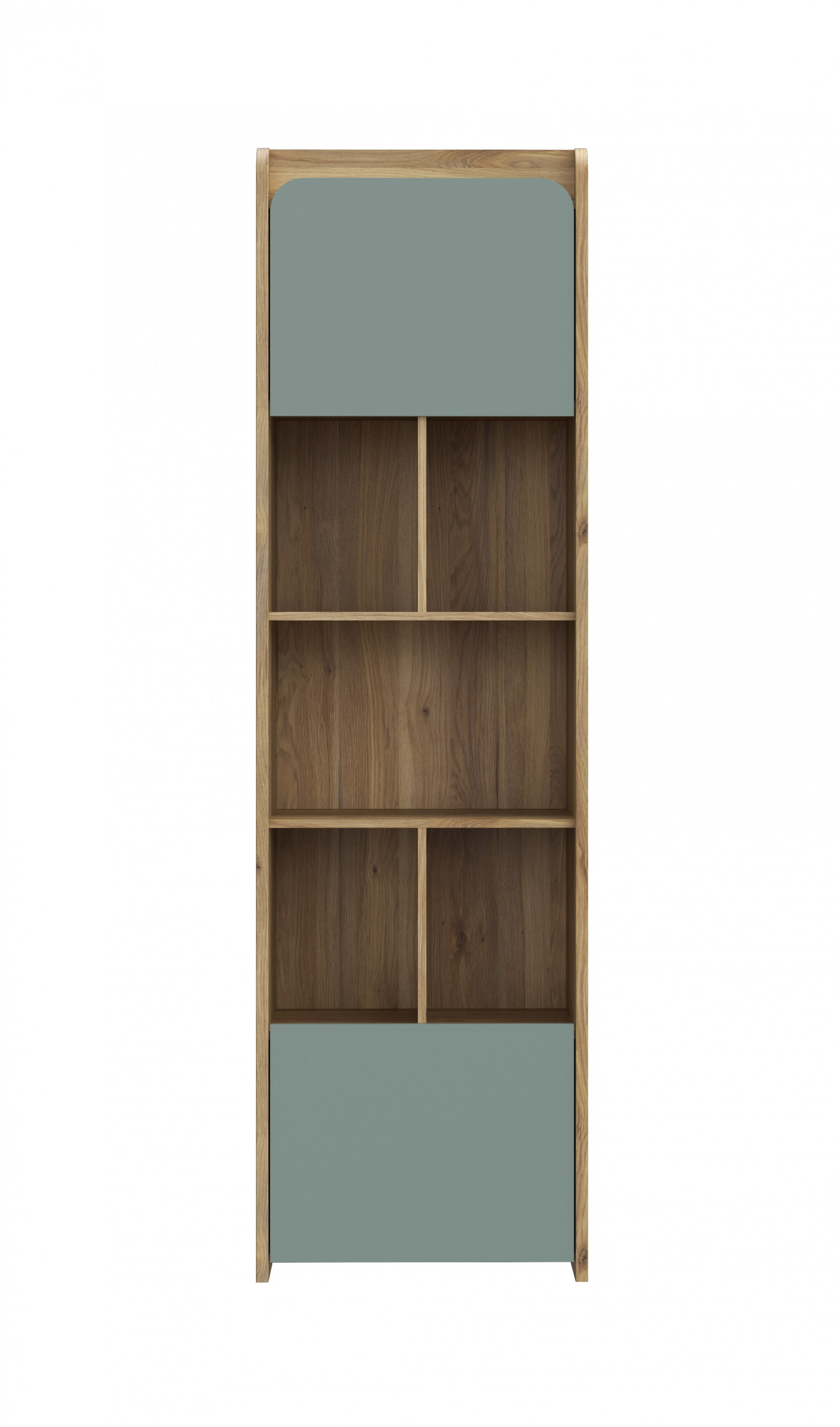 Стеллаж для книг Forte HOA HOAR811 (дуб маувелла/шалфей)