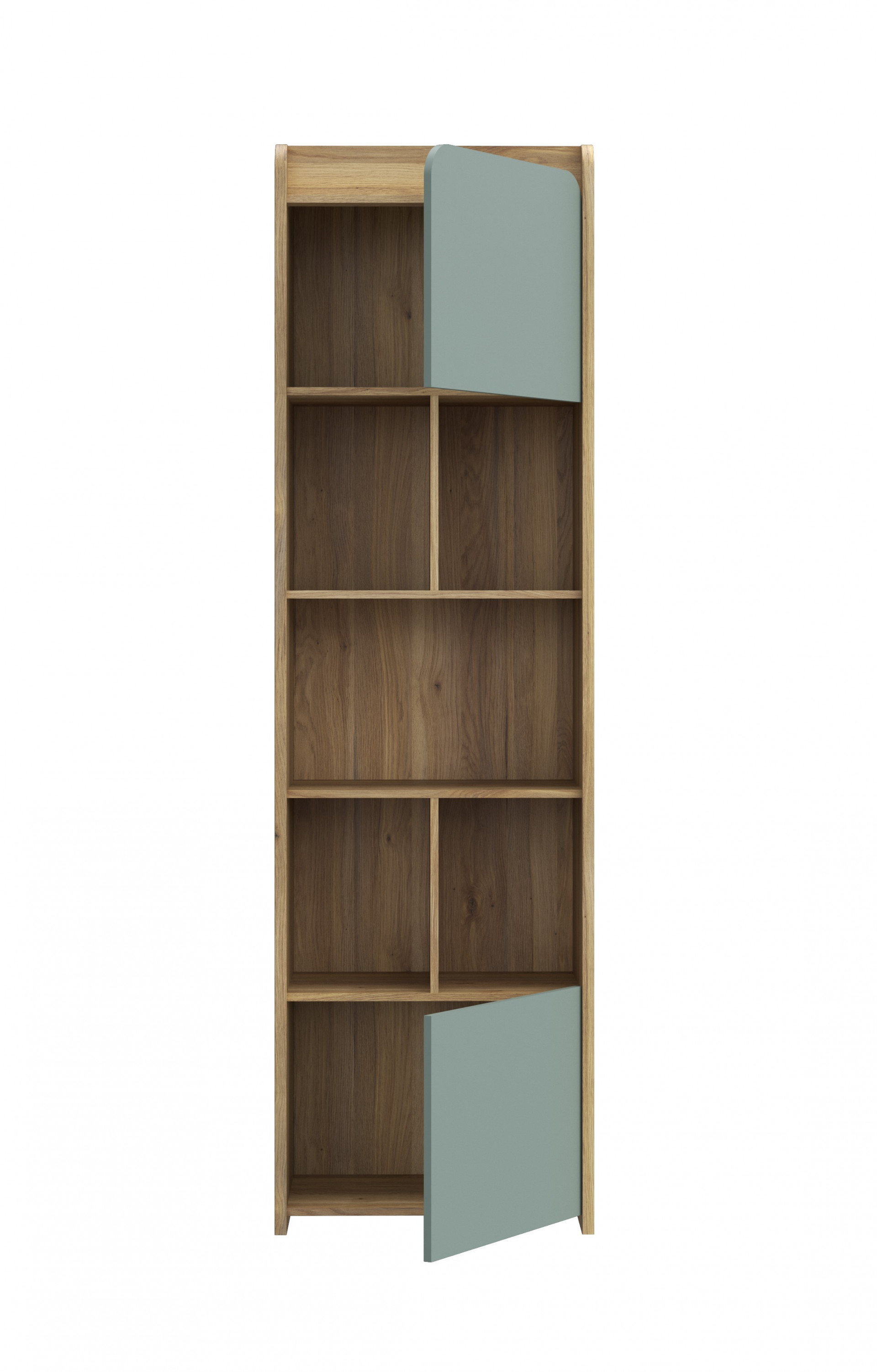 Стеллаж для книг Forte HOA HOAR811 (дуб маувелла/шалфей)
