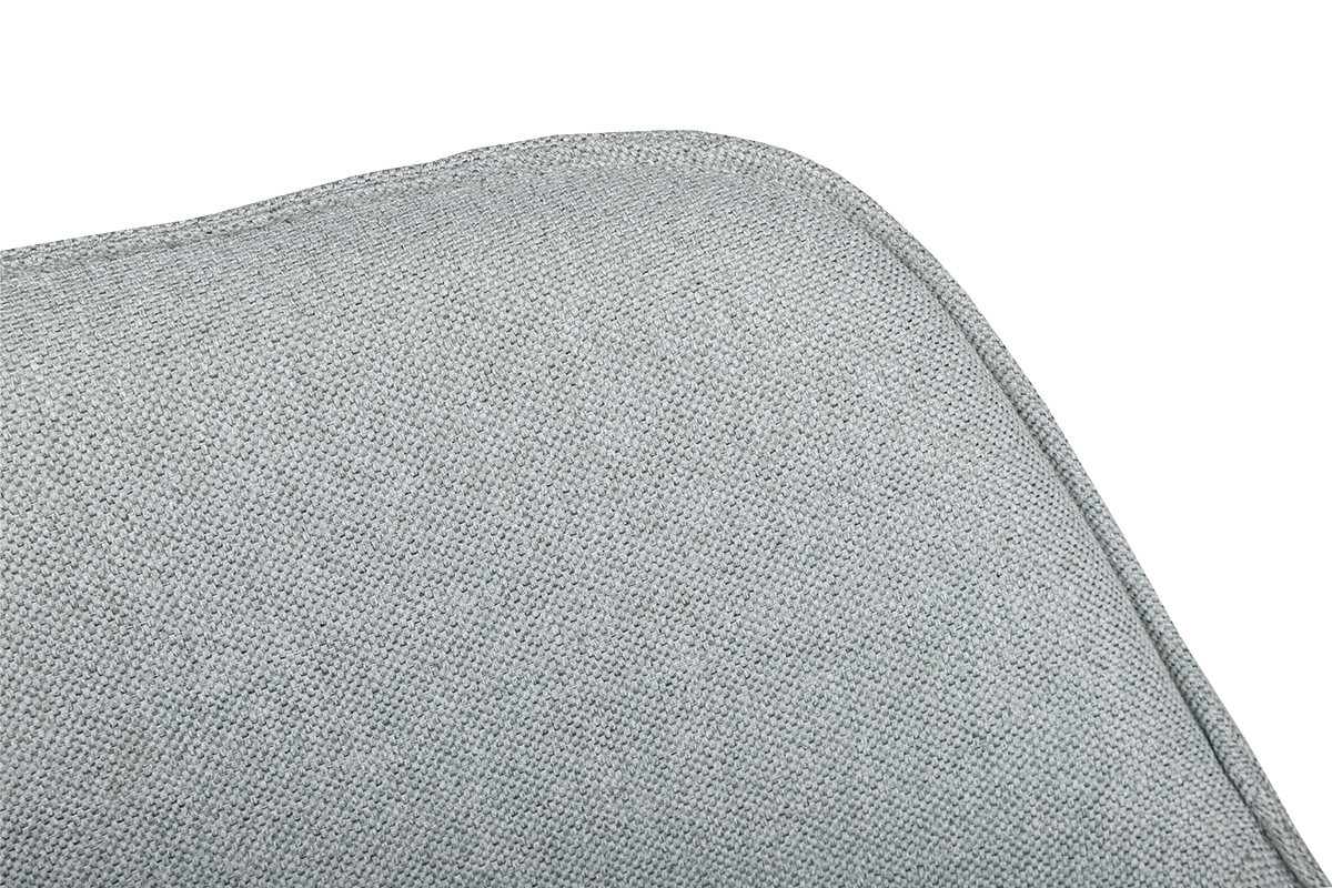 Кресло мягкое модерн NL- MILTON текстиль (серый, серо-белый)