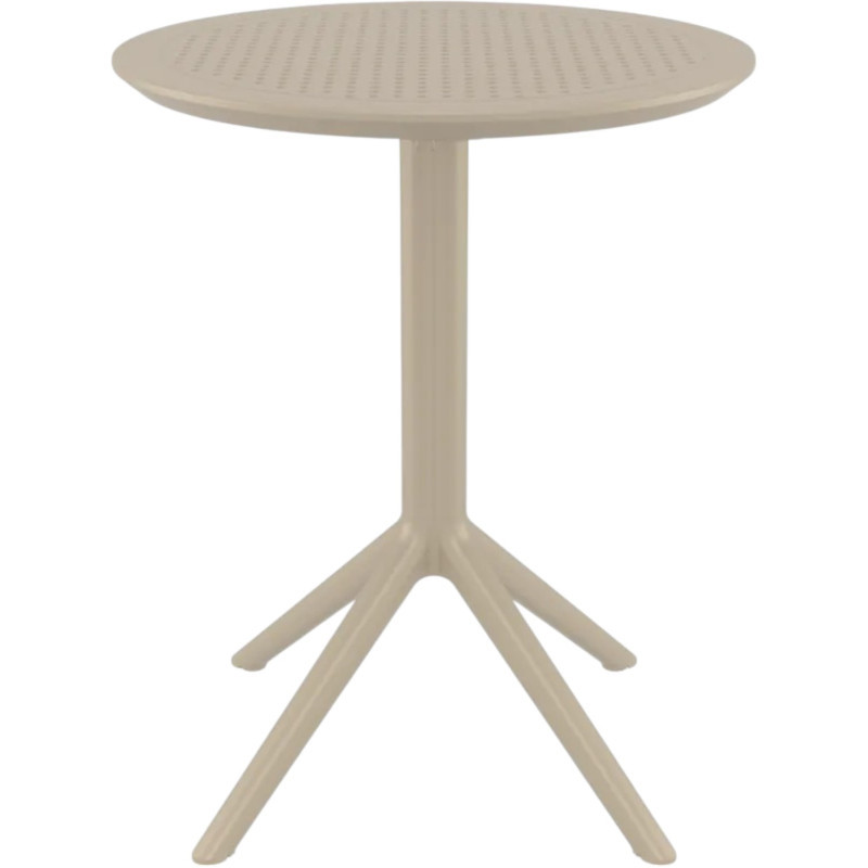 Стол уличный круглый складной Siesta Sky Folding Table 60 (бежевый)