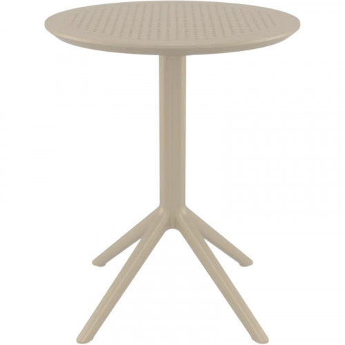 Стол уличный круглый складной Siesta Sky Folding Table 60 (бежевый)