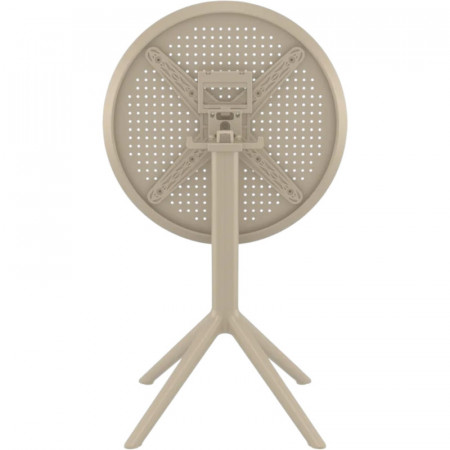 Стол уличный круглый складной Siesta Sky Folding Table 60 (бежевый)