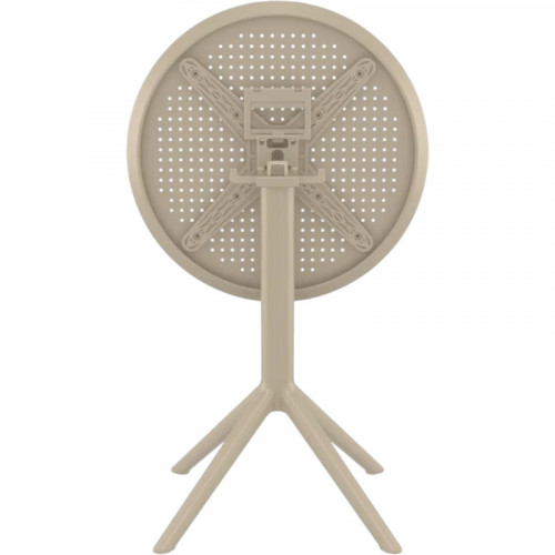 Стол уличный круглый складной Siesta Sky Folding Table 60 (бежевый)