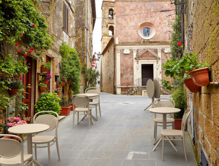 Стол уличный круглый складной Siesta Sky Folding Table 60 (бежевый)