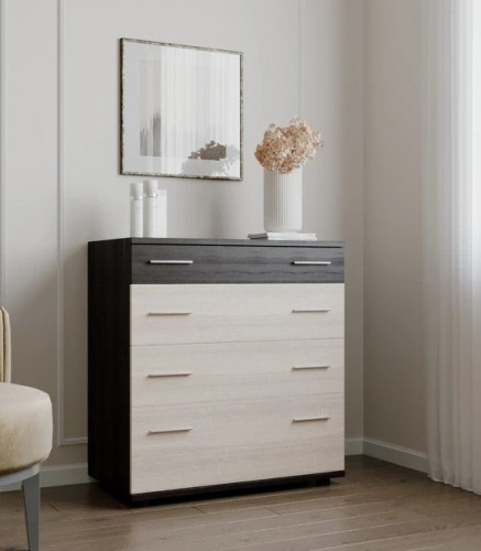 Маленький комод EVR- К-1 (телескопы) венге + фасад дуб молочный