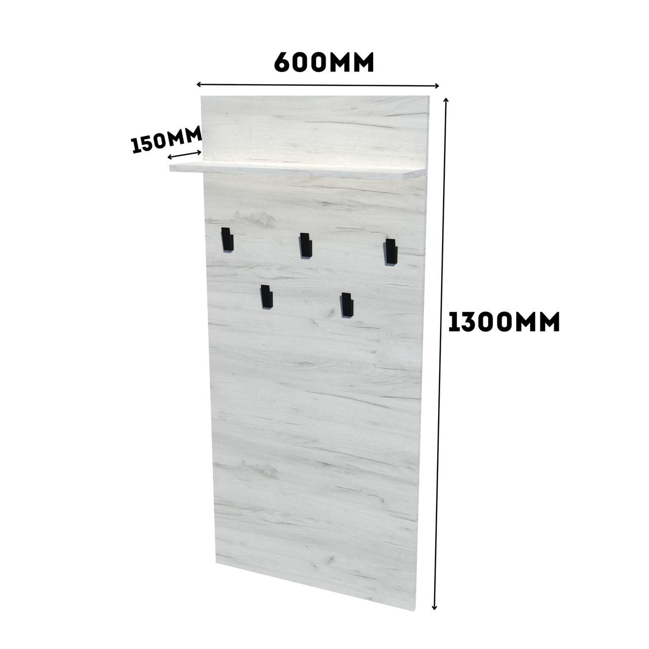 Вешалка в прихожую EVR- Соната-600 крафт белый