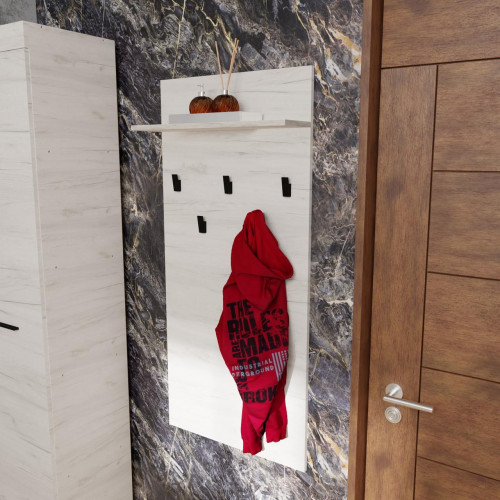 Вешалка в прихожую EVR- Соната-600 крафт белый