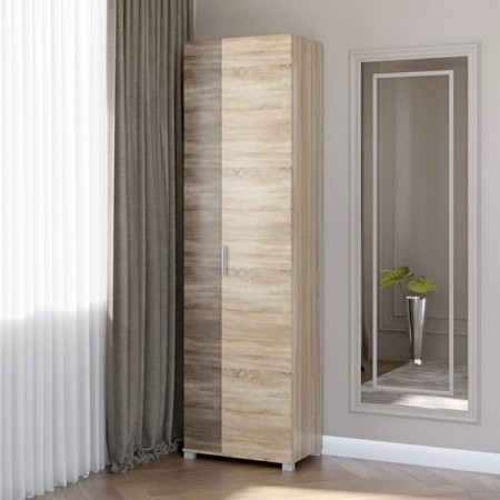 Шкаф распашной на 2 двери EVR- Бриз ШП-2 дуб Сонома + фасад трюфель