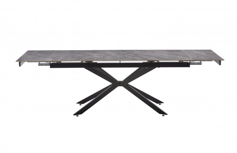 Стол обеденный BIO- Магнум (черный/ керамика Армани грей) 