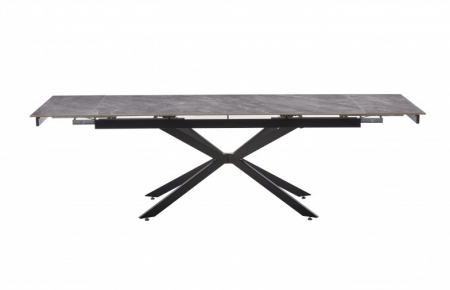 Стол обеденный BIO- Магнум (черный/ керамика Армани грей) 