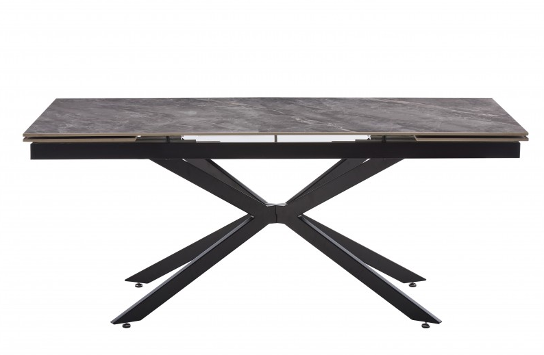 Стол обеденный BIO- Магнум (черный/ керамика Армани грей) 