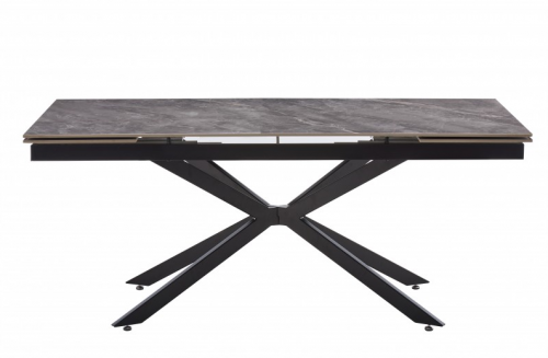 Стол обеденный BIO- Магнум (черный/ керамика Армани грей) 