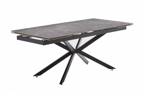 Стол обеденный BIO- Магнум (черный/ керамика Армани грей) 