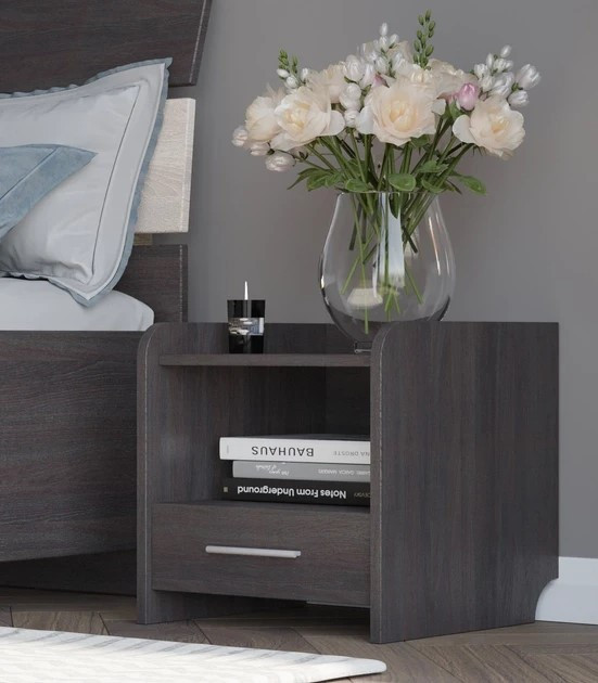 Тумба прикроватная EVR- Т-1 венге темный