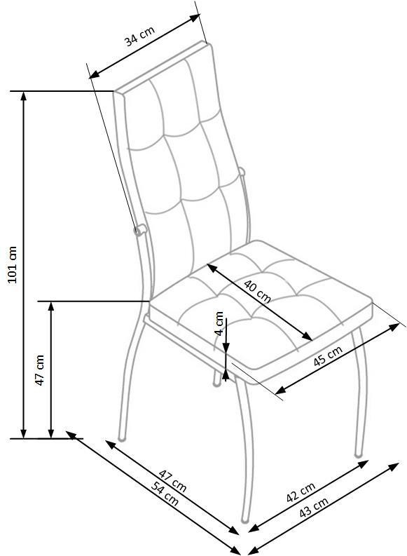 Стул HALMAR K-416 бежевый