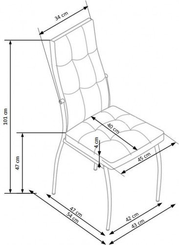 Стул HALMAR K-416 бежевый