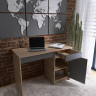 Стол письменный EVR- Сити-1100 дуб Сонома +  графит