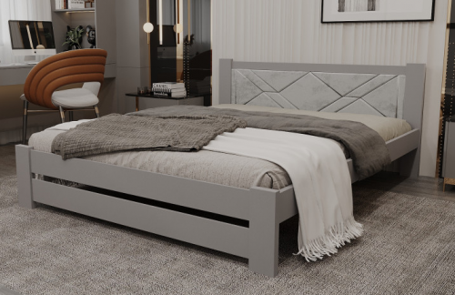 Кровать двуспальная с мягким изголовьем ViA- Верона 160х190 см