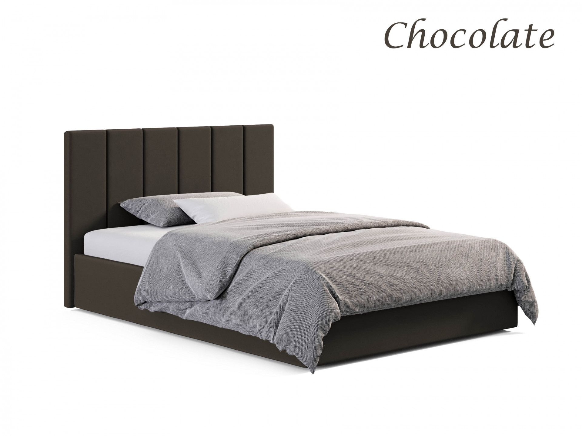 Двуспальная кровать VRN- "LINE" в цвете Cappuccino, Chocolate