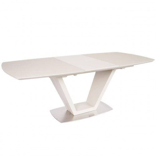Стол обеденный Avn- HT2415 160-210x80 Glass Cappuccino 