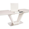 Стол обеденный Avn- HT2415 160-210x80 Glass Cappuccino 