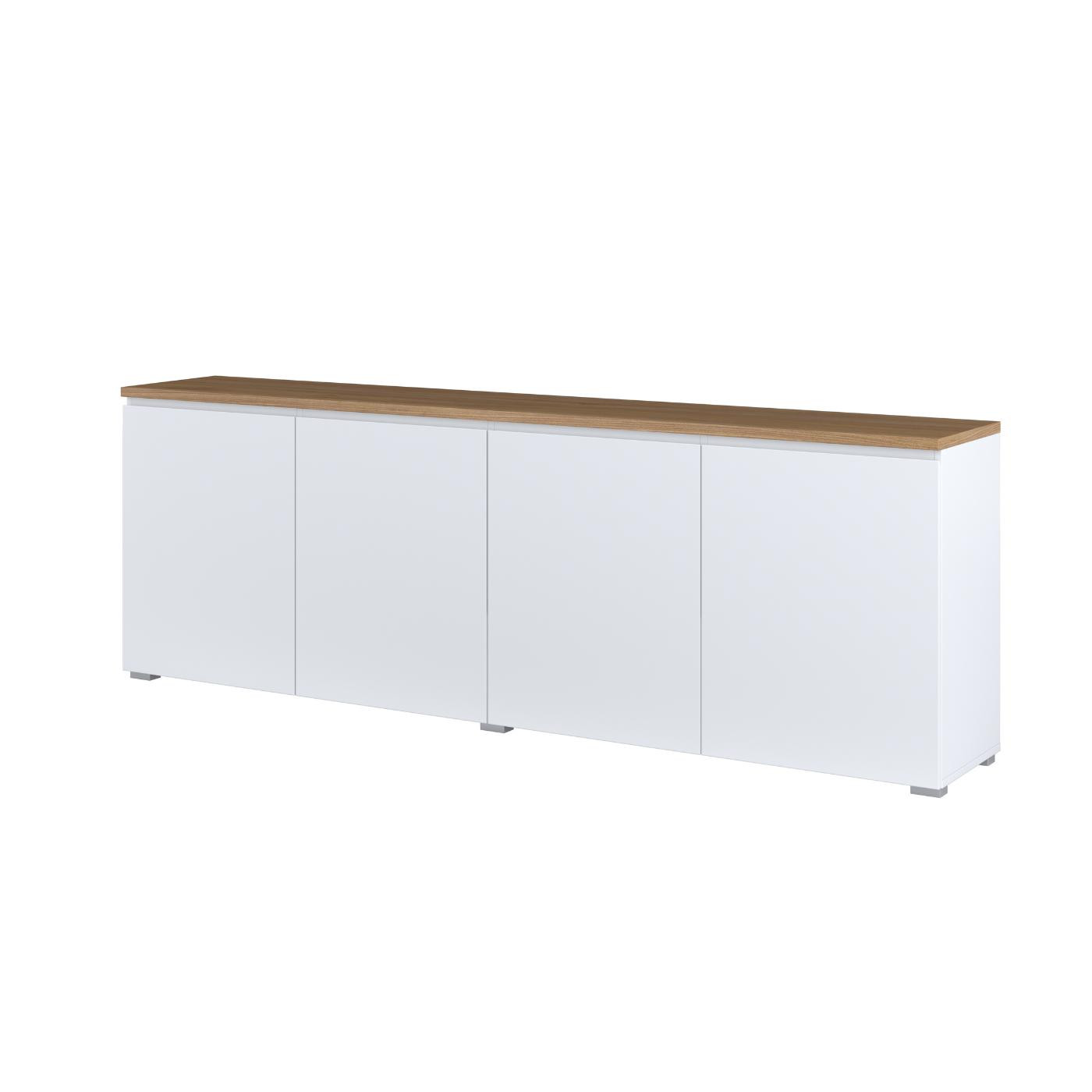 Комод на 4 двери Helvetia MODO 247VOJ25 (белый/дуб маувелла)