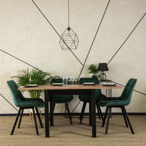 Стул обеденный MEBEL ELITE RICK зеленый велюр