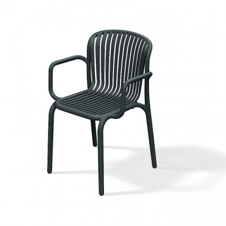 Кресло уличное обеденное VLL- FERNE Berne (антрацит, кирпичный)