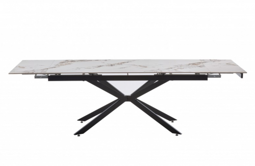 Стол обеденный BIO- Магнум (черный/ керамика Нефрит Белый)  