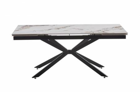 Стол обеденный BIO- Магнум (черный/ керамика Нефрит Белый)  