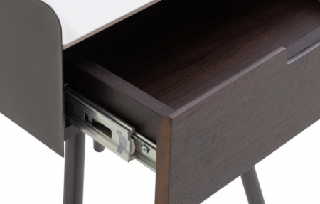 Тумбочка прикроватная 1 ящик CRV- Matteo, Lilac ice top walnut canaletto(коричневый)