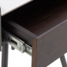 Тумбочка прикроватная 1 ящик CRV- Matteo, Lilac ice top walnut canaletto(коричневый)