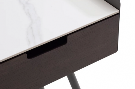 Тумбочка прикроватная 1 ящик CRV- Matteo, Lilac ice top walnut canaletto(коричневый)