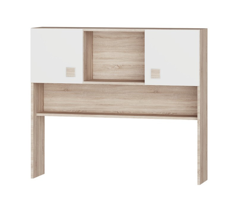 Надстройка для стола EVR-  Соната дуб Сонома + белый