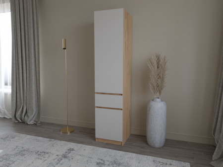 Шкаф-пенал с полками на 1 шухляду и 2 двери ViA- Таун Т-1