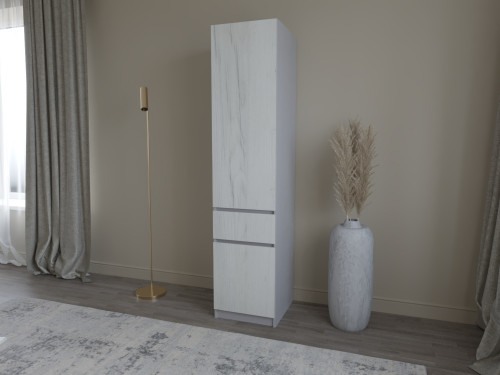 Шкаф-пенал с полками на 1 шухляду и 2 двери ViA- Таун Т-1