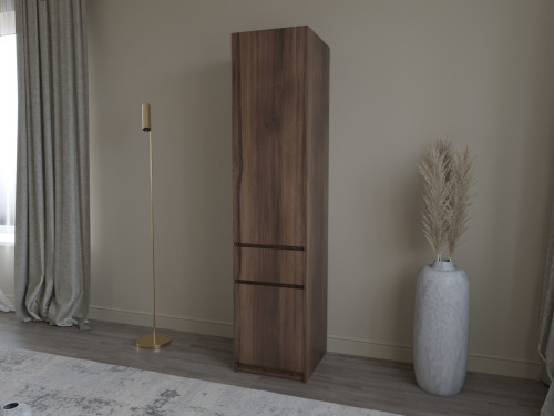 Шкаф-пенал с полками на 1 шухляду и 2 двери ViA- Таун Т-1