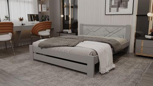 Кровать двуспальная с мягким изголовьем ViA- Верона 160х200 см