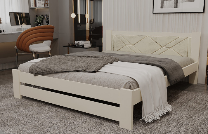 Кровать двуспальная с мягким изголовьем ViA- Верона 160х200 см