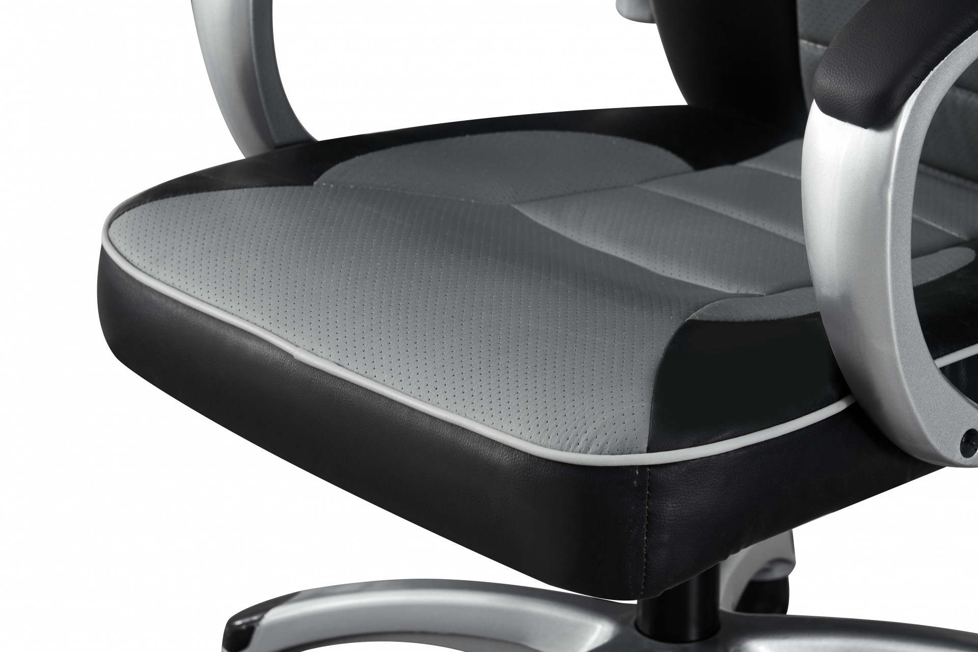 Стул геймерский BIO- Форсаж (серый/черный)