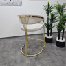 Барный стул Art-Deco EXI- SANTORINI LIGHT BEIGE BF03 GOLD