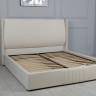 Кровать двухспальная с подъемным механизмом TOP- Лагуна Бежевый, Темно-бежевый, Молочный