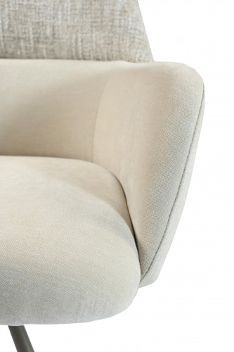 Стул обеденный модерн VTR- R-165 поворотный (тофу/капучино)    