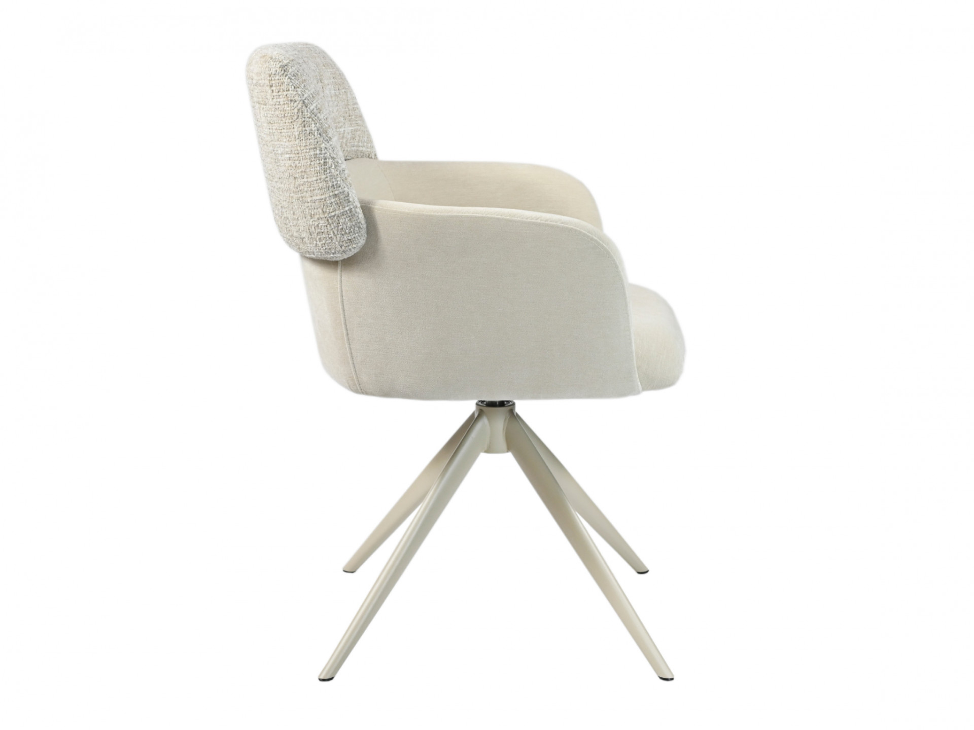 Стул обеденный модерн VTR- R-165 поворотный (тофу/капучино)    