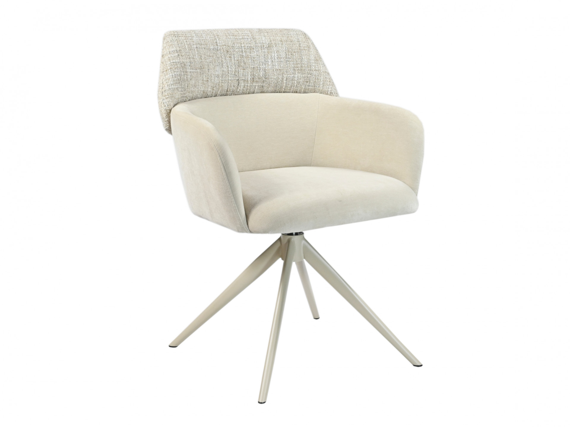 Стул обеденный модерн VTR- R-165 поворотный (тофу/капучино)    